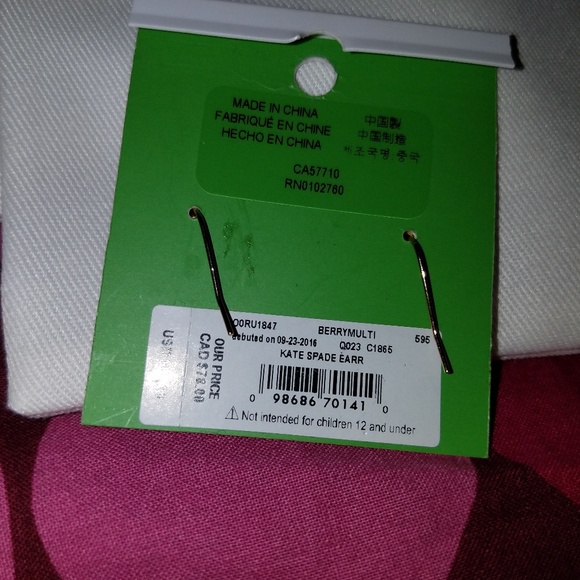 SOLD BNWT Kate Spade Earrings Climbers Crawlers - Picture 3 of 4